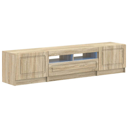 5 Piece LED TV Cabinet Sonoma Oak Engineered Wood