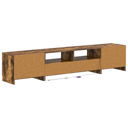 5 Piece LED TV Cabinet Smoked Oak Engineered Wood