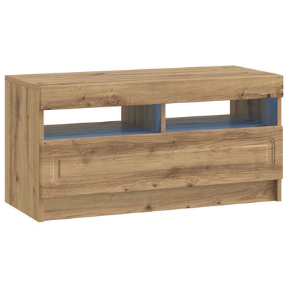 5 Piece LED TV Cabinet Artisan Oak Engineered Wood
