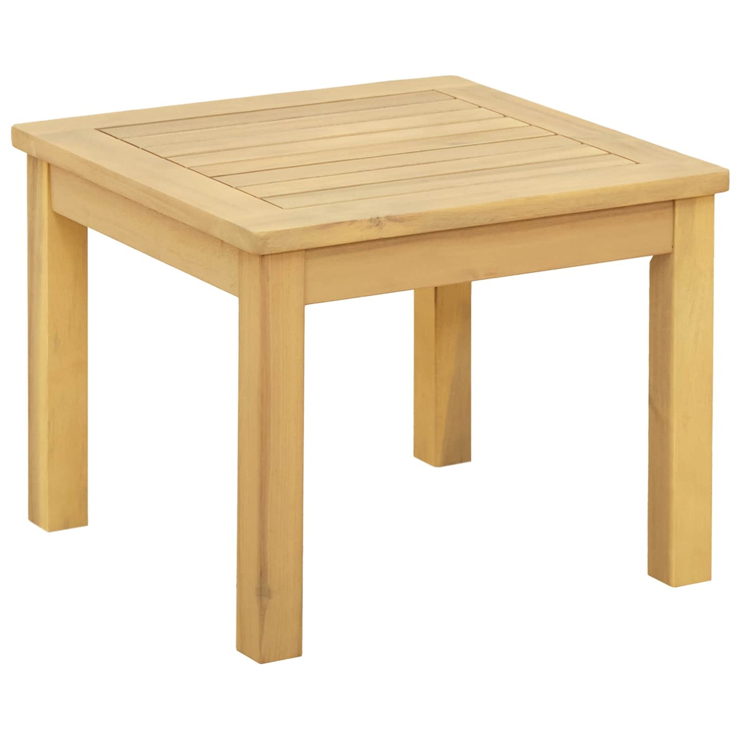 Coffee Table Light Acacia 45 x 45 x 36 cm Solid Acacia Wood