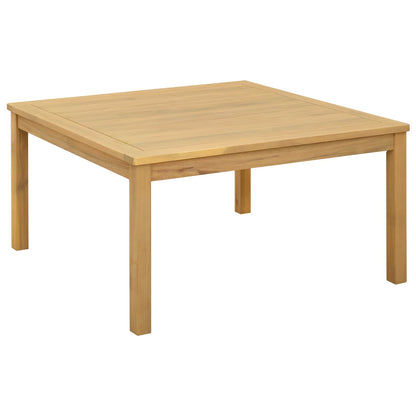 Coffee Table Light Acacia 85 x 85 x 45 cm Solid Acacia Wood