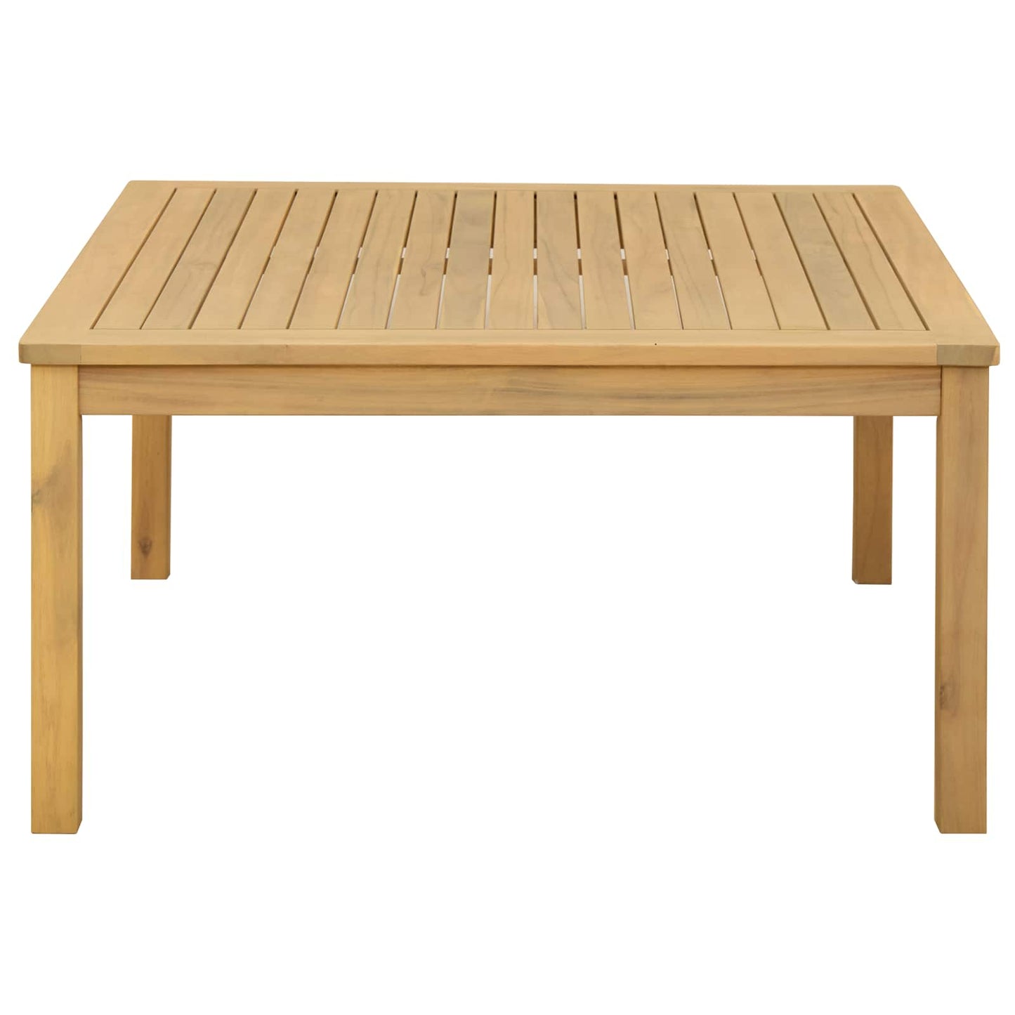 Coffee Table Light Acacia 85 x 85 x 45 cm Solid Acacia Wood