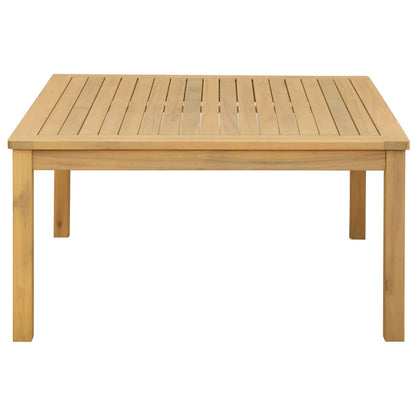 Coffee Table Light Acacia 85 x 85 x 45 cm Solid Acacia Wood