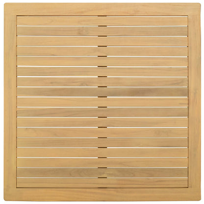 Coffee Table Light Acacia 85 x 85 x 45 cm Solid Acacia Wood