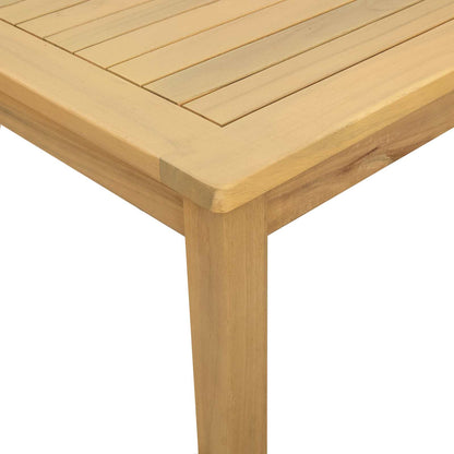Coffee Table Light Acacia 110 x 110 x 45 cm Solid Acacia Wood