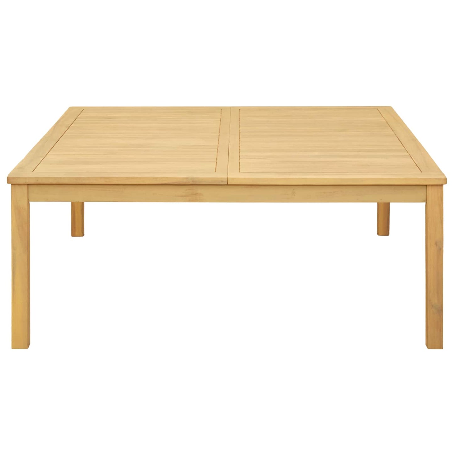 Coffee Table Light Acacia 110 x 110 x 45 cm Solid Acacia Wood