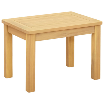 Coffee Table Light Acacia 50 x 35 x 36 cm Solid Acacia Wood