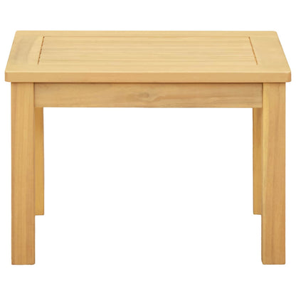 Coffee Table Light Acacia 50 x 35 x 36 cm Solid Acacia Wood