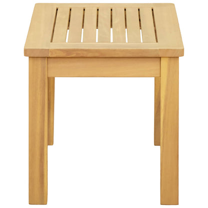 Coffee Table Light Acacia 50 x 35 x 36 cm Solid Acacia Wood