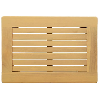 Coffee Table Light Acacia 50 x 35 x 36 cm Solid Acacia Wood