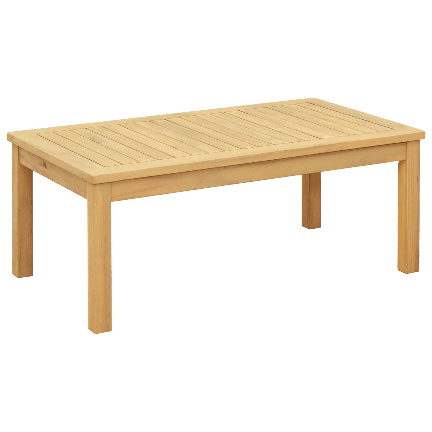 Coffee Table Light Acacia 90 x 50 x 36 cm Solid Acacia Wood