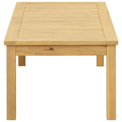 Coffee Table Light Acacia 90 x 50 x 36 cm Solid Acacia Wood