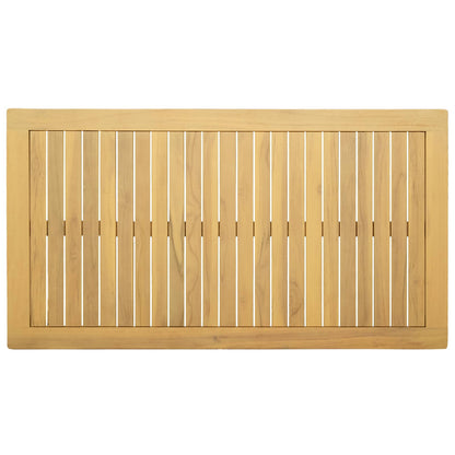 Coffee Table Light Acacia 110 x 60 x 45 cm Solid Acacia Wood