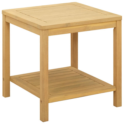 Side Table Oil Natural 45 x 45 x 45 cm Solid Acacia Wood