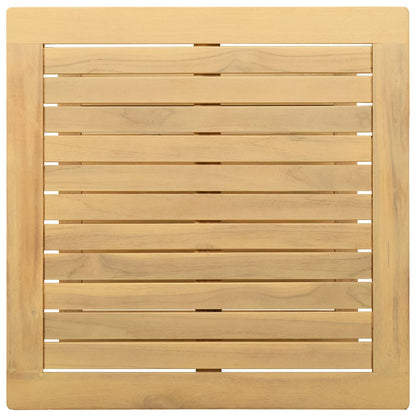 Side Table Oil Natural 45 x 45 x 45 cm Solid Acacia Wood