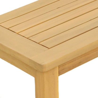 Garden Console Table Light Acacia 110 x 40 x 75 cm