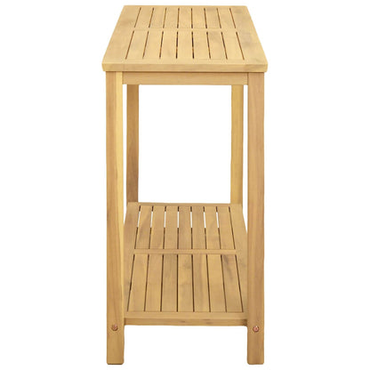 Garden Console Table Light Acacia 110 x 40 x 75 cm