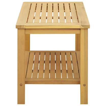 Side Table Oil Natural 70 x 40 x 45 cm Solid Acacia Wood