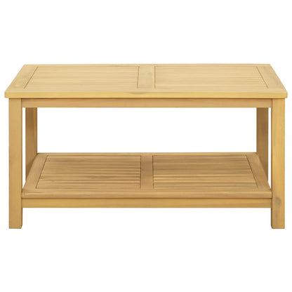 Side Table Oil Natural 90 x 50 x 45 cm Solid Acacia Wood