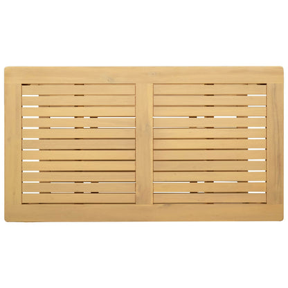 Side Table Oil Natural 90 x 50 x 45 cm Solid Acacia Wood