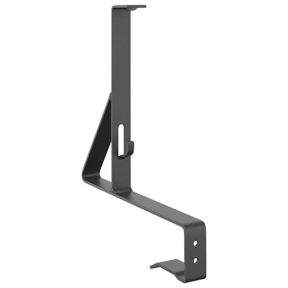 Snow Guard Support 6 pcs Anthracite 29.5 x 3 x 34.5 cm Steel