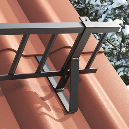 Snow Guard Support Black 29.5 x 3 x 34.5 cm Steel