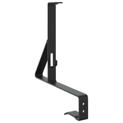 Snow Guard Support 2 pcs Black 29.5 x 3 x 34.5 cm Steel