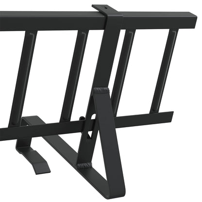 Roof Snow Guard Black 300 cm Steel
