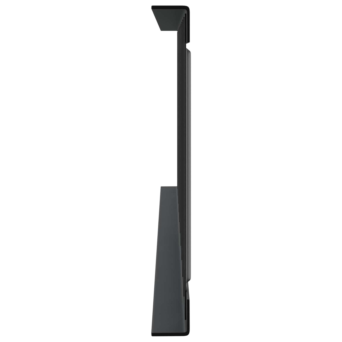 Black 100 x 2.5 x 20 cm Steel