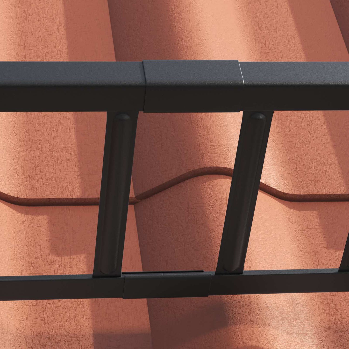 Black 300 x 2.5 x 20 cm Steel