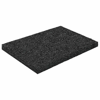 Rubber Granulate Patio Pad Black 6 x 9 x 0.6 cm Rubber