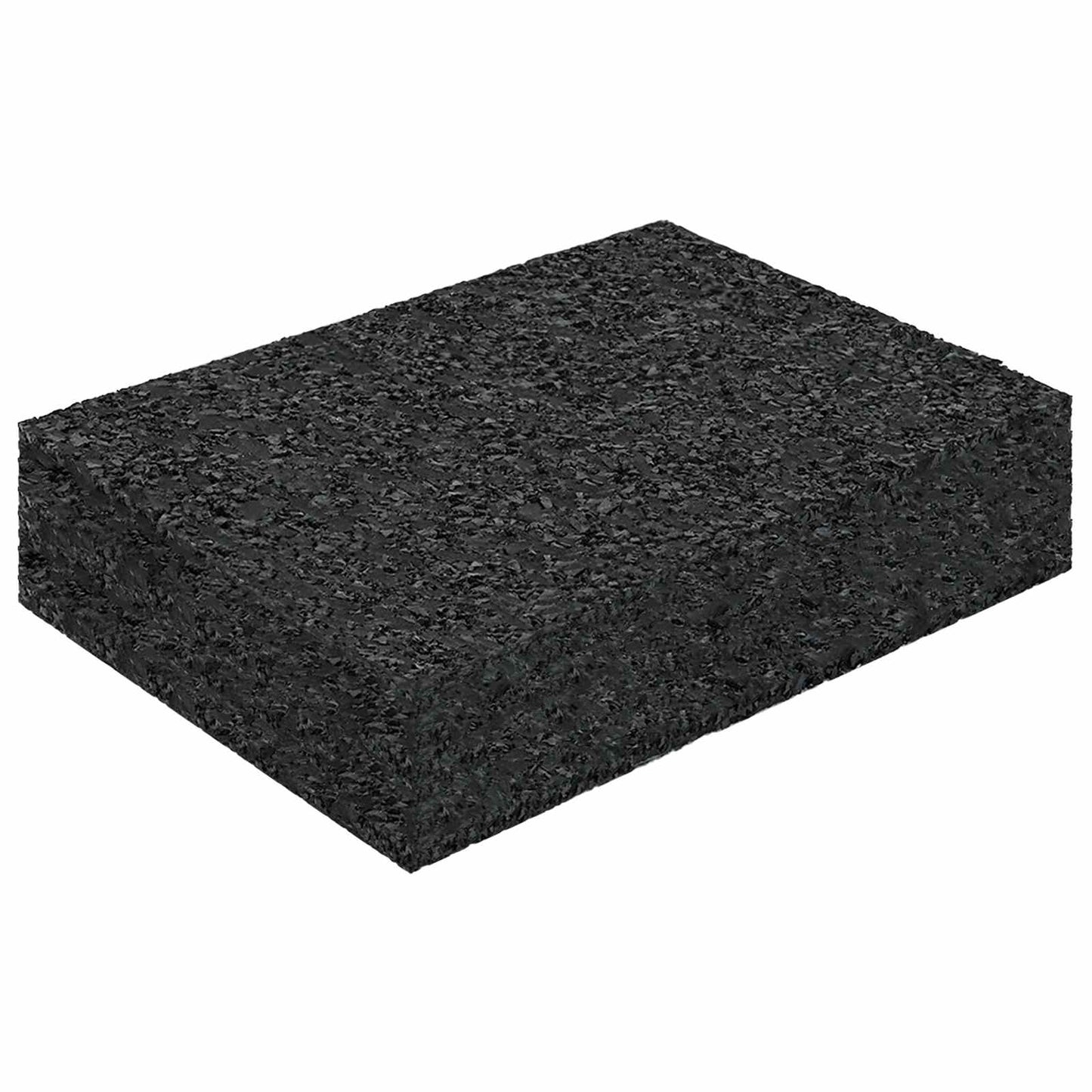 Rubber Granulate Patio Pad 25 pcs Black 9 x 6 x 2 cm Rubber