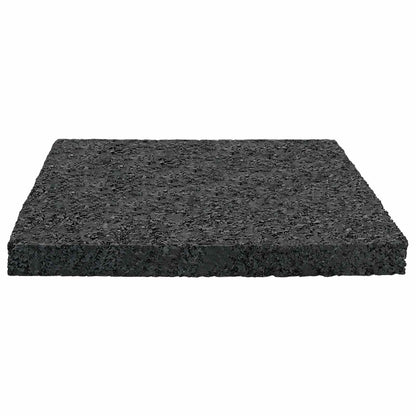 Rubber Granulate Patio Pad Black 9 x 9 x 0.8 cm Rubber