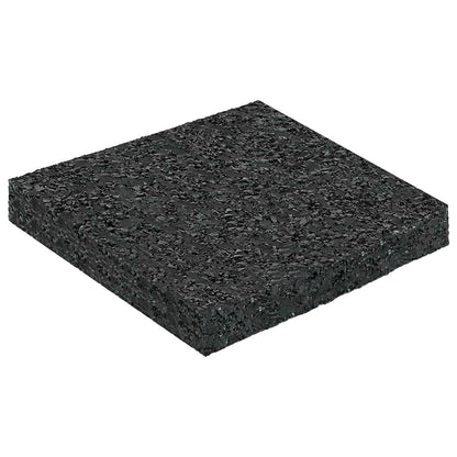 Rubber Granulate Patio Pad Black 9 x 9 x 1 cm Rubber