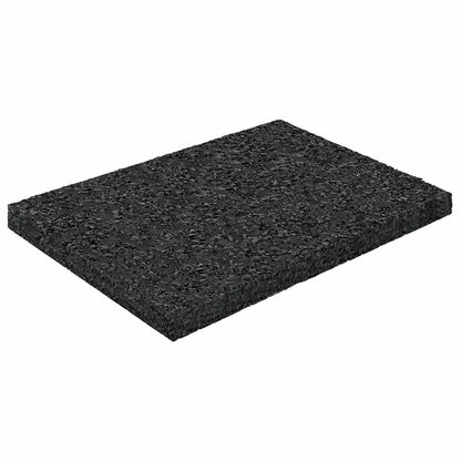 Rubber Granulate Patio Pad Black 6 x 9 x 0.6 cm Rubber