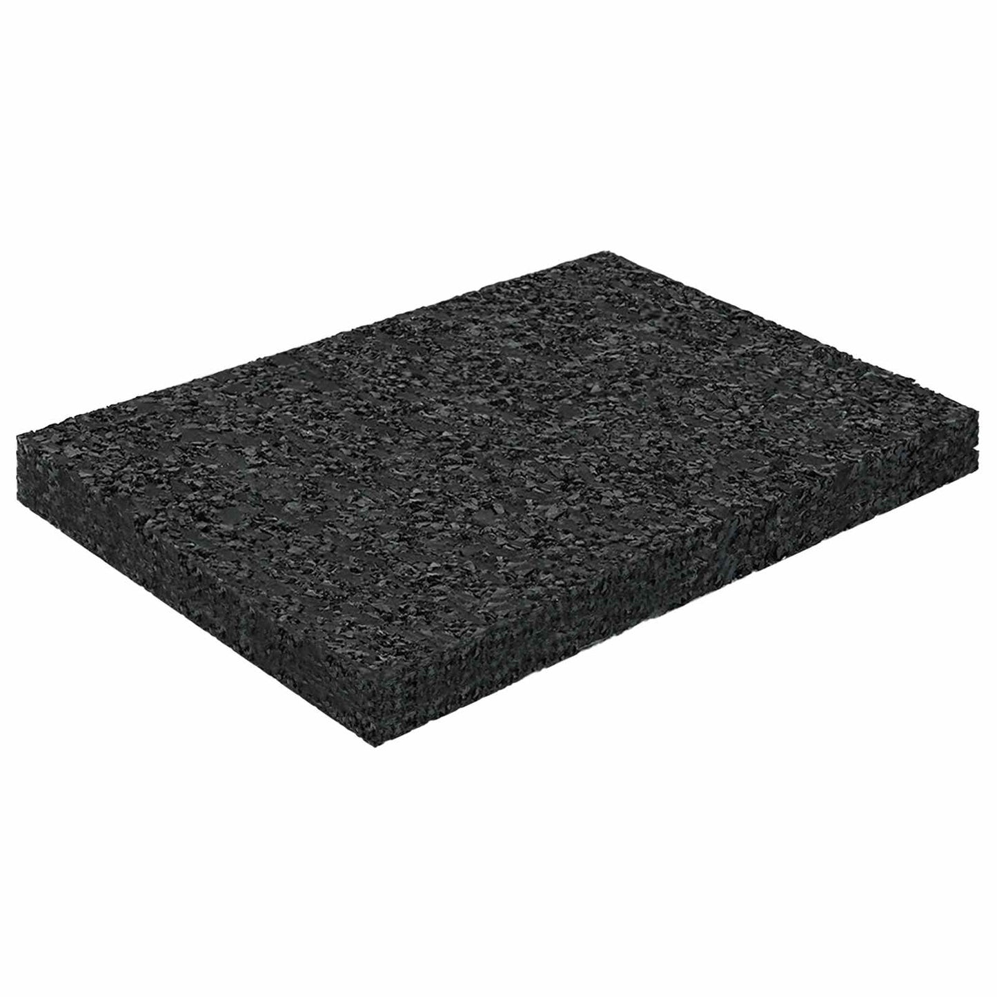 Rubber Granulate Patio Pad Black 6 x 9 x 0.8 cm Rubber