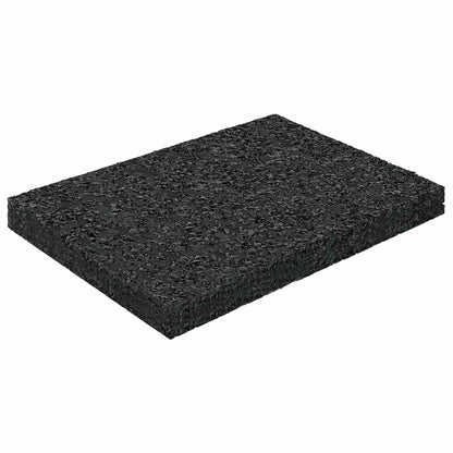 Rubber Granulate Patio Pad Black 6 x 9 x 0.8 cm Rubber