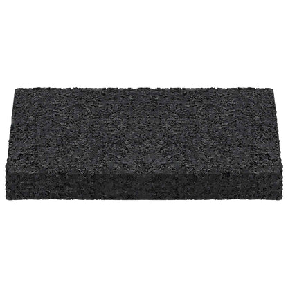 Rubber Granulate Patio Pad Black 6 x 9 x 1 cm Rubber