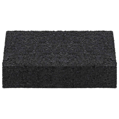 Rubber Granulate Patio Pad Black 6 x 9 x 2 cm Rubber