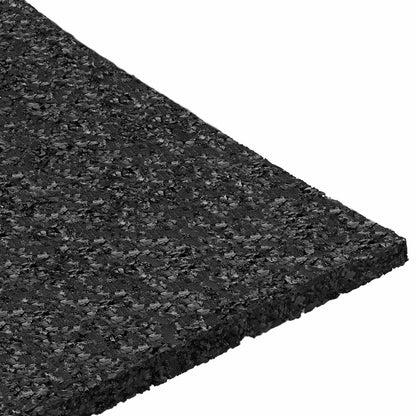 Rubber Granulate Patio Pad Black 9 x 9 x 0.3 cm Rubber