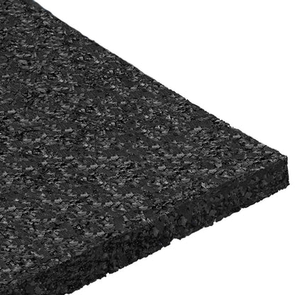 Rubber Granulate Patio Pad Black 9 x 9 x 0.6 cm Rubber