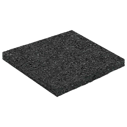 Rubber Granulate Patio Pad Black 9 x 9 x 0.6 cm Rubber