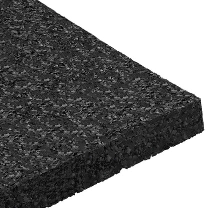 Rubber Granulate Patio Pad Black 9 x 9 x 1 cm Rubber