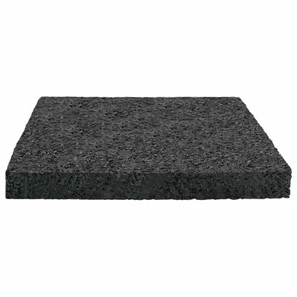 Rubber Granulate Patio Pad Black 9 x 9 x 1 cm Rubber