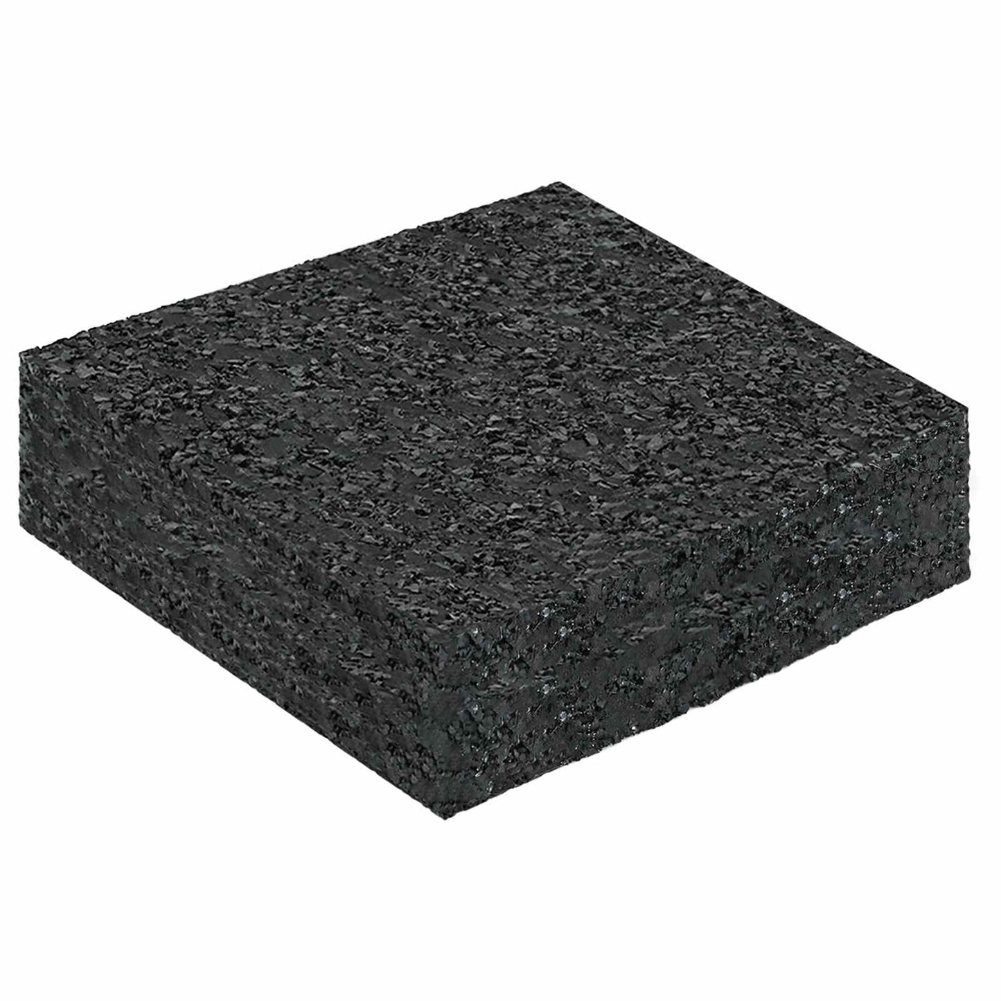 Rubber Granulate Patio Pad Black 9 x 9 x 2 cm Rubber