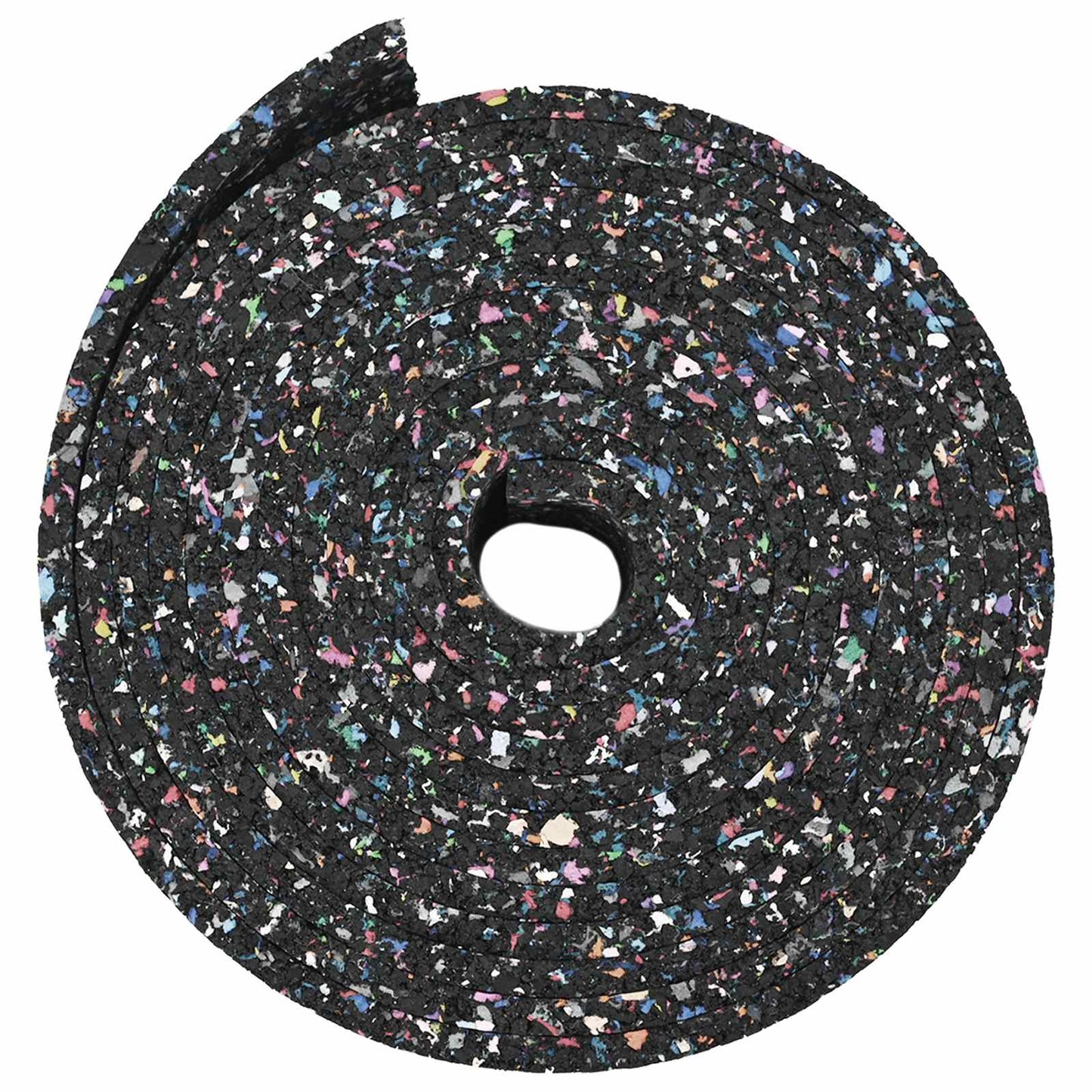 Rubber Granulate Roll Black 1000 x 8 x 0.3 cm Rubber