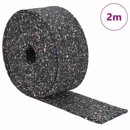 Rubber Granulate Roll Black 200 x 8 x 0.6 cm Rubber