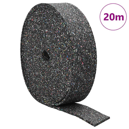 Rubber Granulate Roll Black 2000 x 8 x 1 cm Rubber