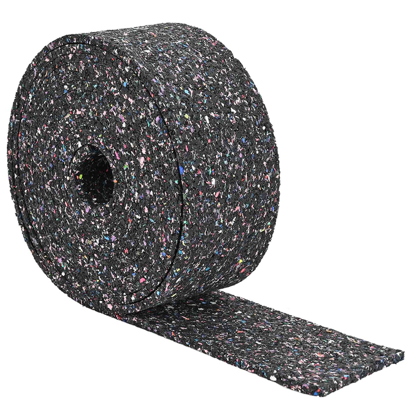Rubber Granulate Roll Black 200 x 10 x 0.3 cm Rubber