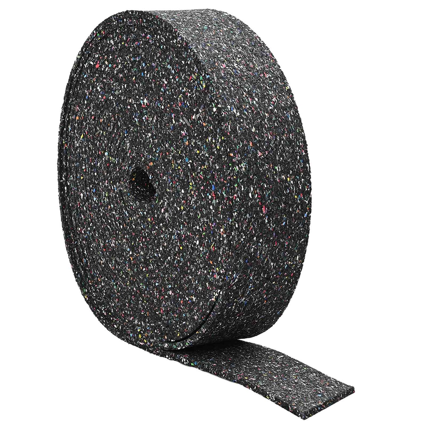 Rubber Granulate Roll Black 2000 x 10 x 1 cm Rubber
